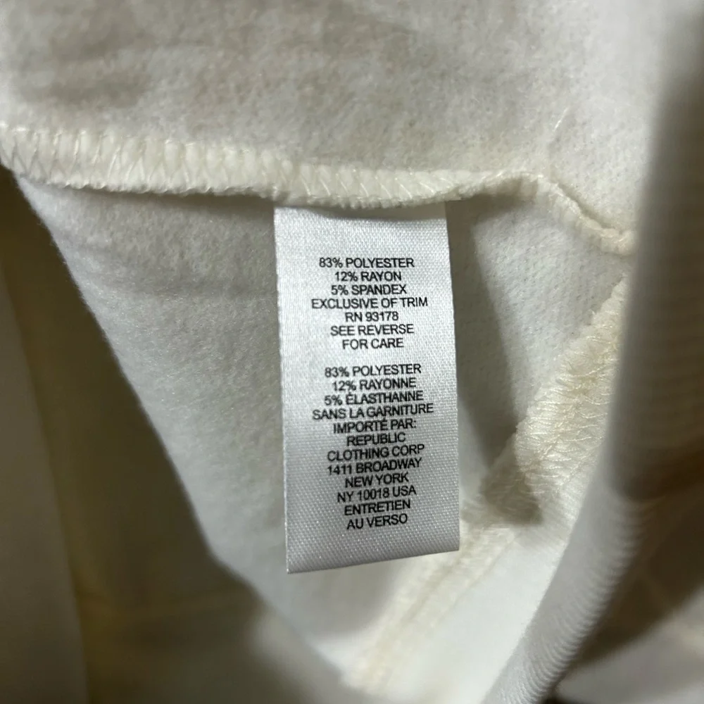 Workshop Republic Clothing  off white Cream Teddy Bear Sweatshirt - Picture 5 of 6